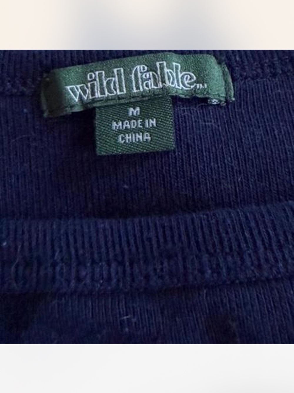 wild fable Navy Tank Top with Red Crab Embroidery - Picture 2 of 2